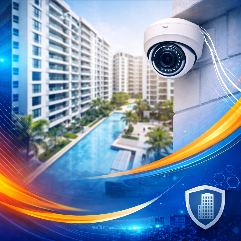 Sistema de câmeras para condomínios em Balneário Camboriú com monitoramento de áreas comuns