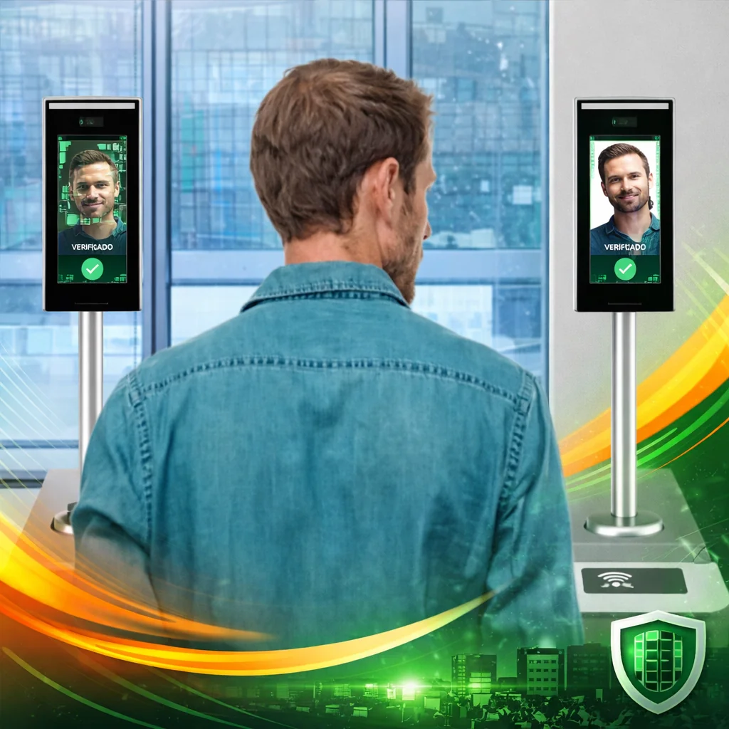 Controle de acesso facial integrado a catracas e portas com cadastro de usuários e permissões