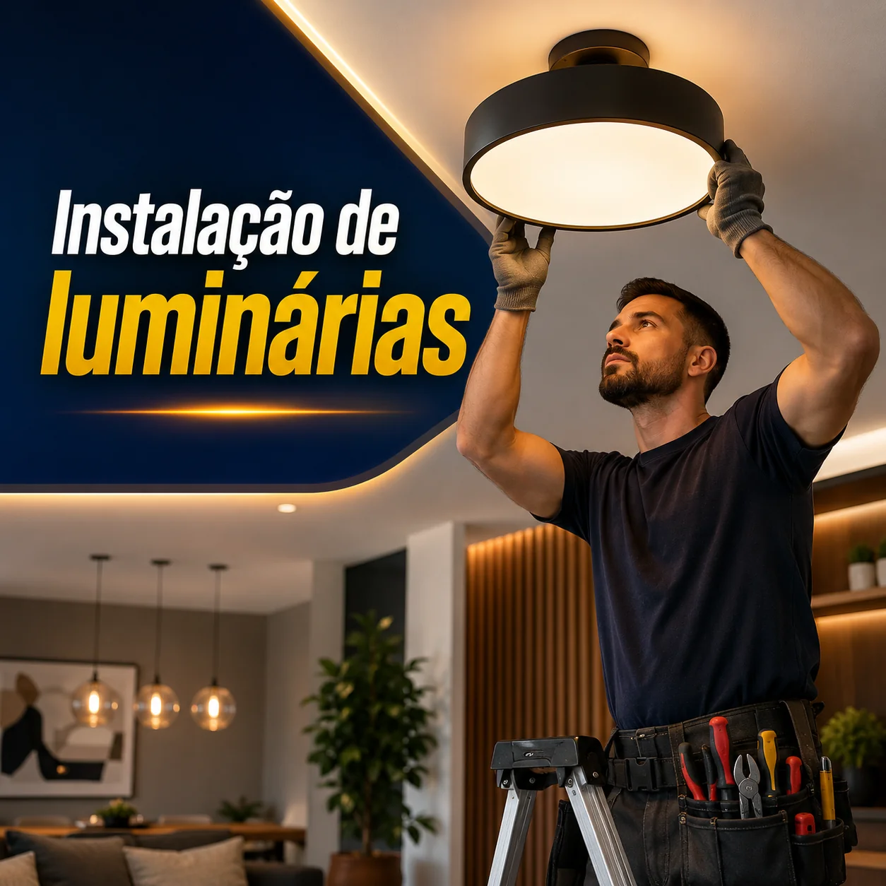 Instalação e troca de luminárias por eletricista em Balneário Camboriú