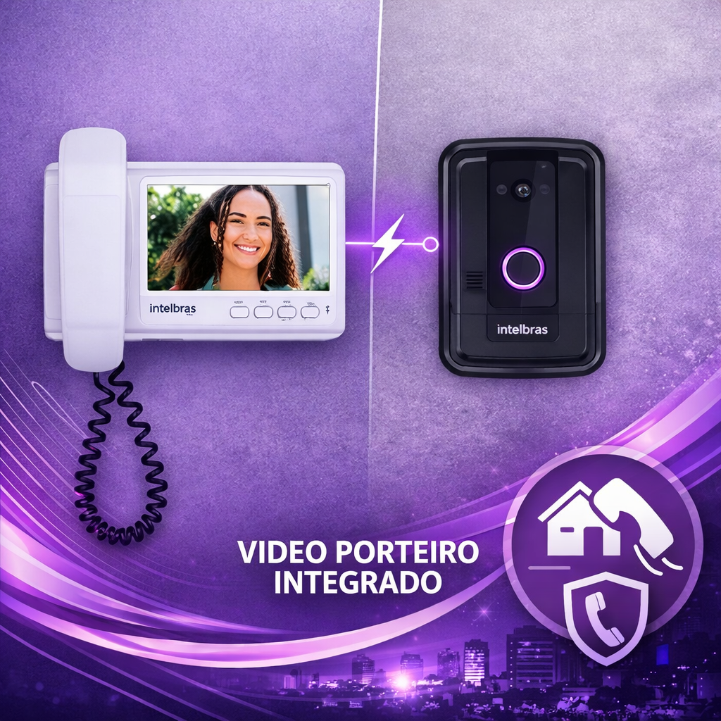 Instalação de vídeo porteiro com câmera e abertura de fechadura em Balneário Camboriú