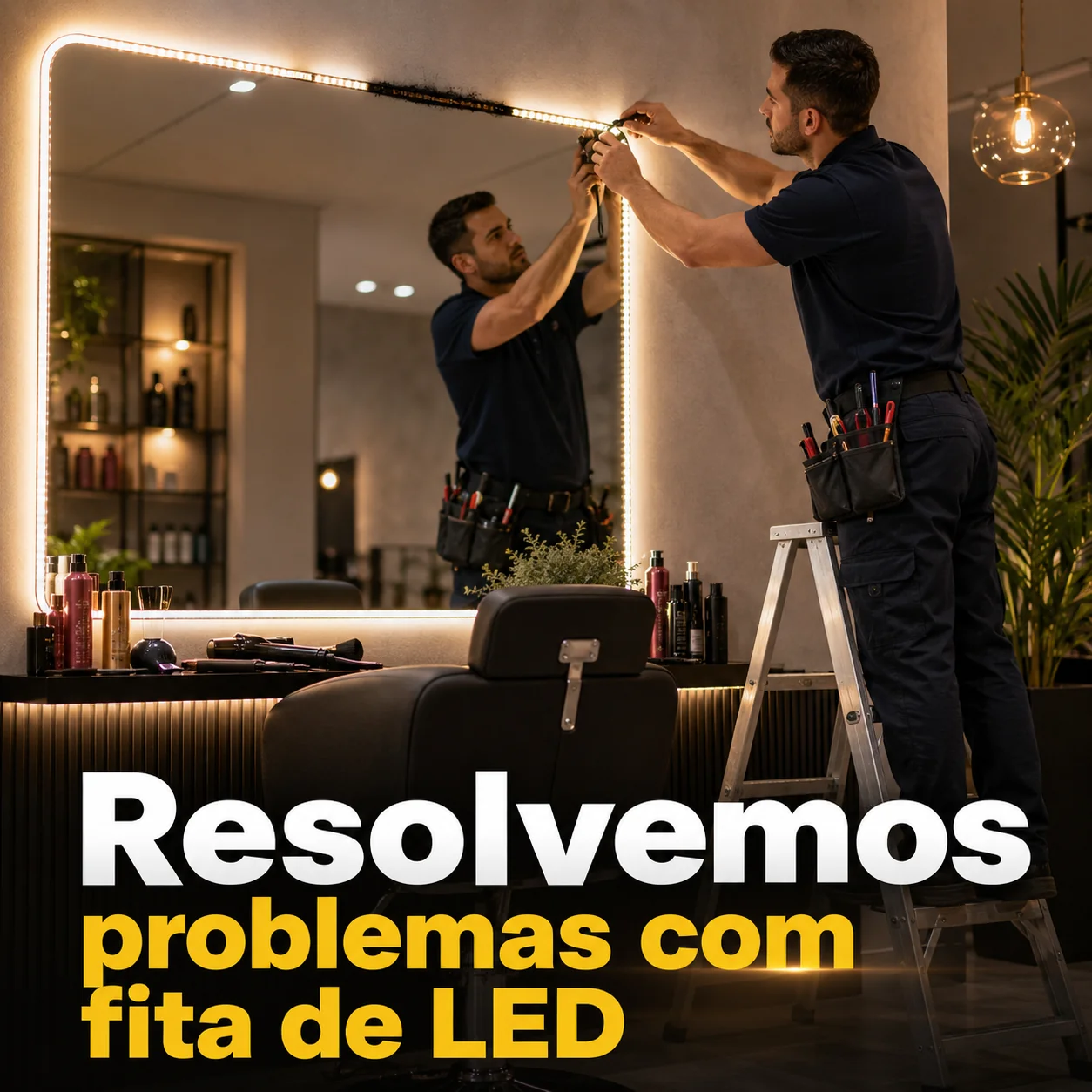 Manutenção de fita de LED apagada, piscando ou com mau contato em Balneário Camboriú
