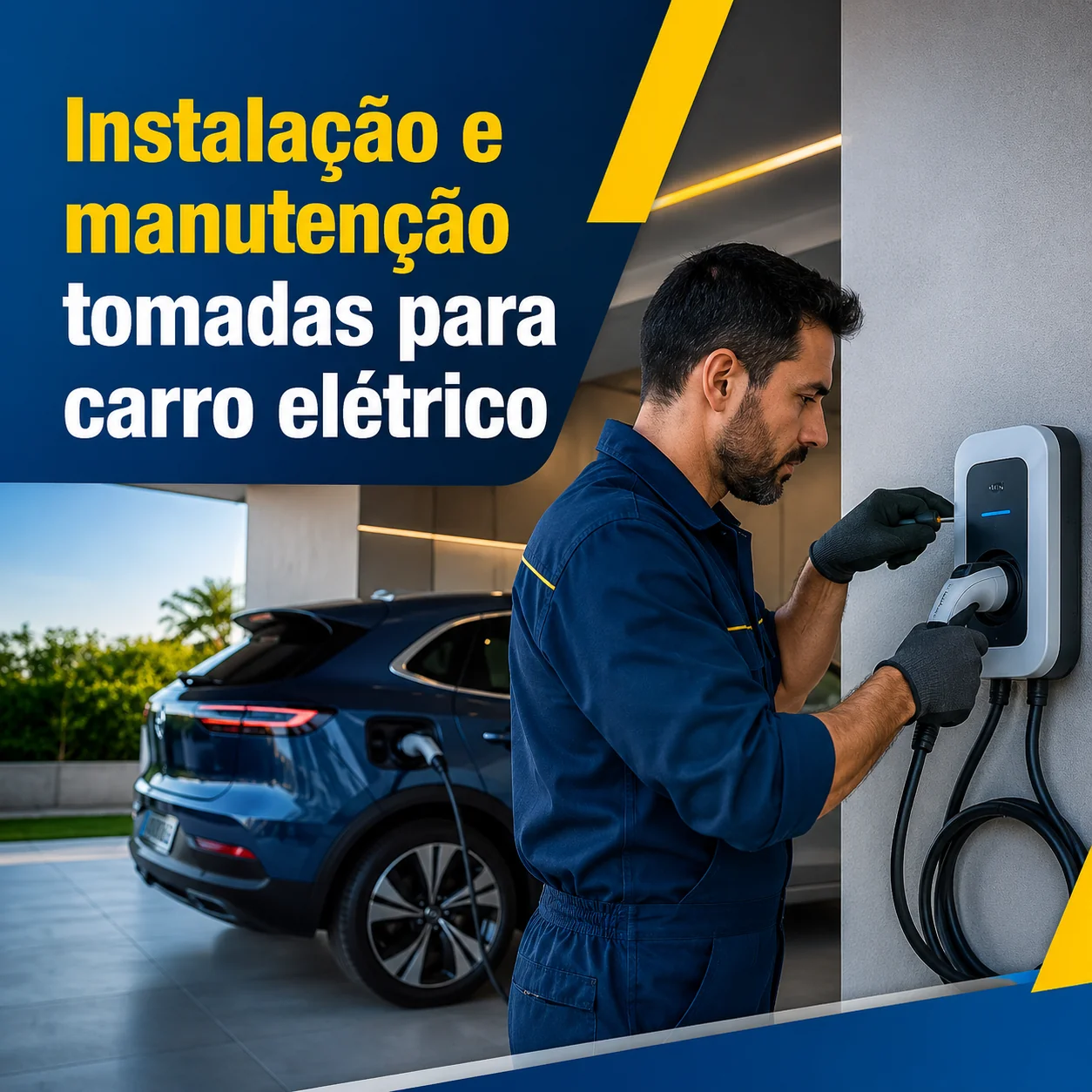 Instalação e manutenção de tomada para carro elétrico em Balneário Camboriú